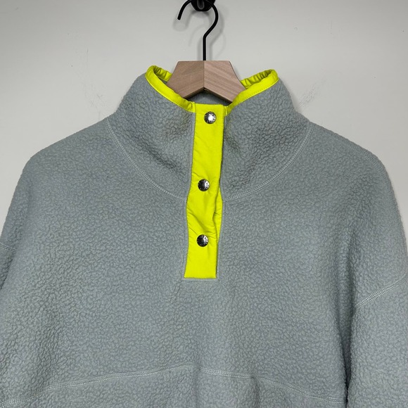 The North Face Cragmont Gray Fleece Pullover 1/4 Snap Size M - Picture 3 of 11